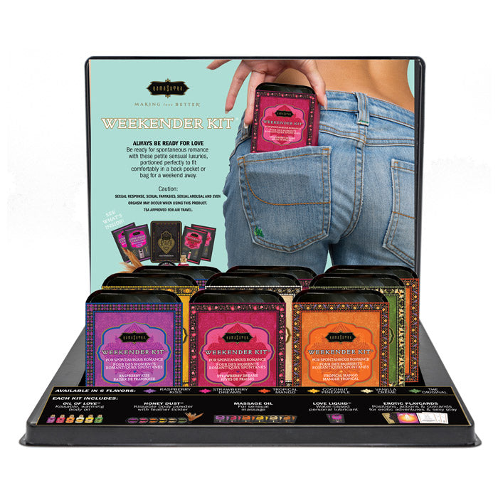 Display - The Weekender Kit Prepack β Rechargeable, Discreet, Intimate Wellness Accessory β Quiet, Rechargeable, Waterproof, Couples & Solo Use, Discreet Intimate Wellness Accessory