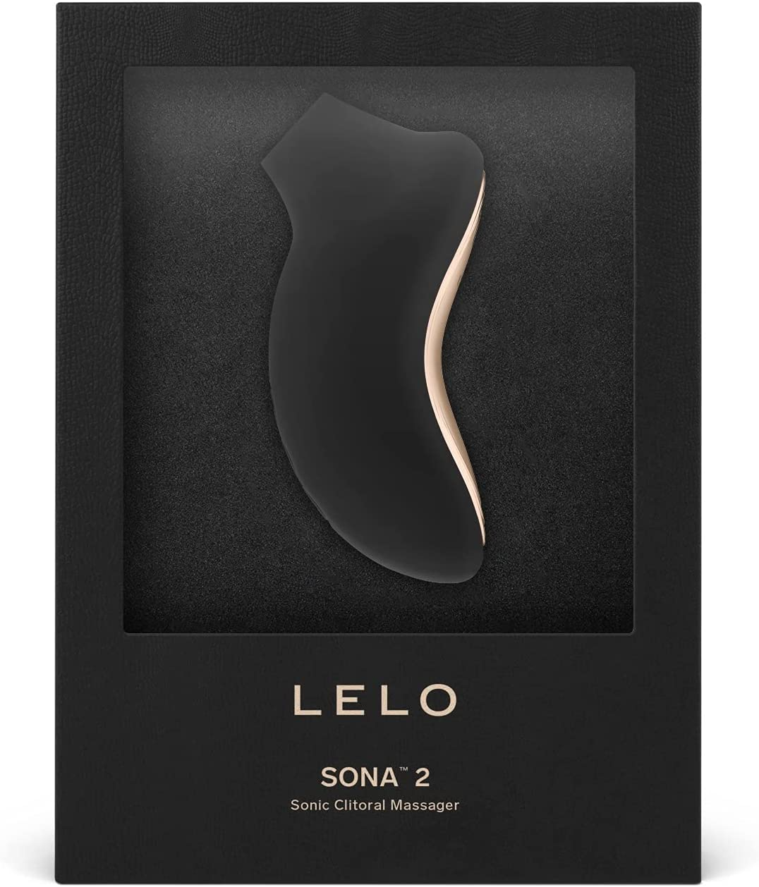 SONA 2 Black – Rechargeable, Discreet, Intimate Wellness Accessory – Quiet, Rechargeable, Waterproof, Couples & Solo Use, Discreet Intimate Wellness Accessory