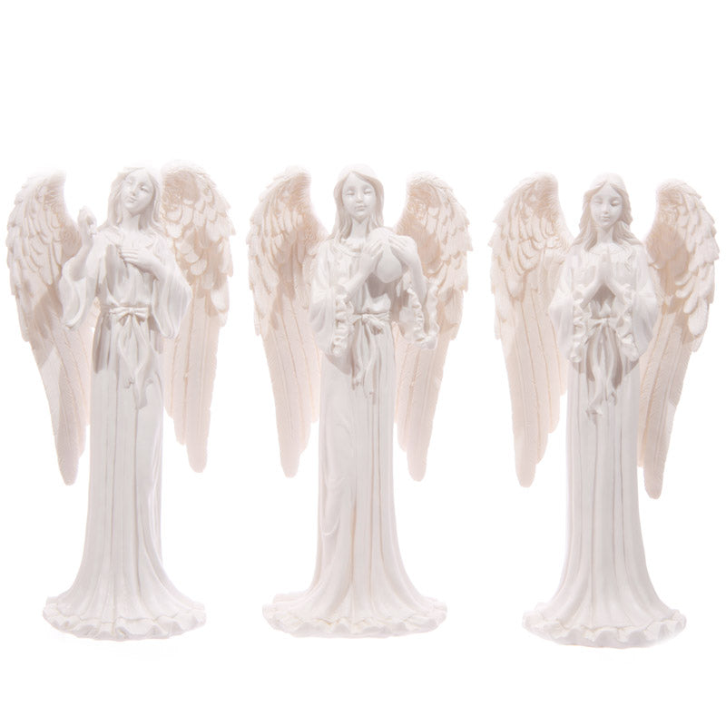 Tall Elegant White Standing Angel Figurine – Rechargeable, Discreet, Intimate Wellness Accessory – Quiet, Rechargeable, Waterproof, Couples & Solo Use, Discreet Intimate Wellness Accessory