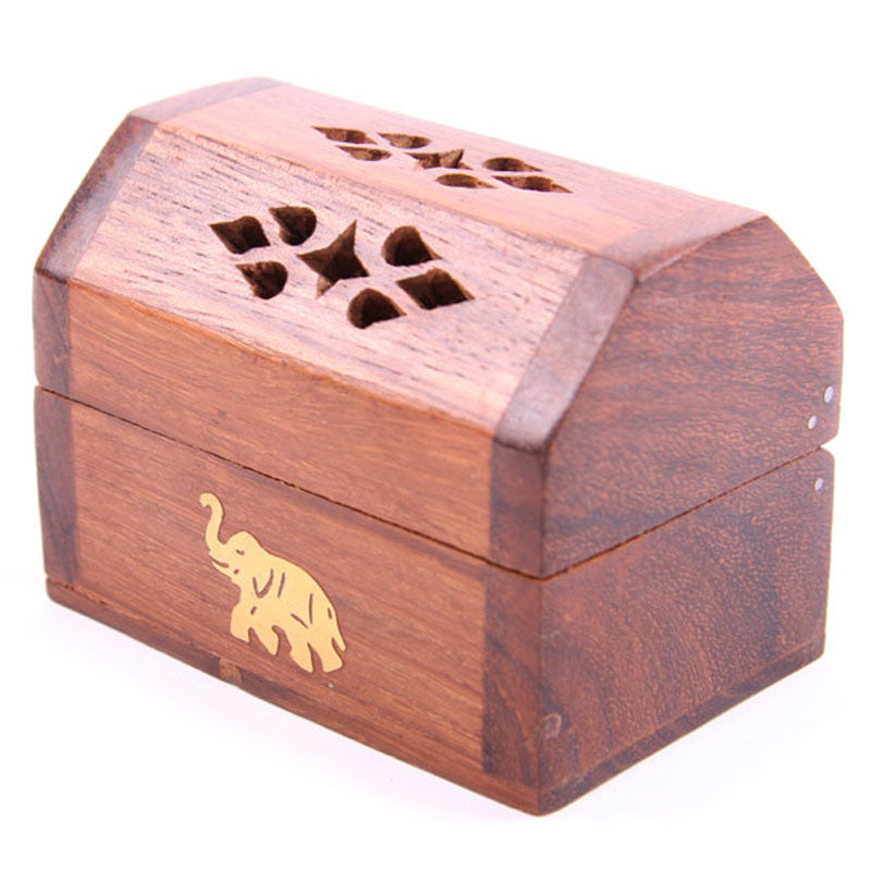 Decorative Sheesham Wood Mini Box – Rechargeable, Discreet, Intimate Wellness Accessory – Quiet, Rechargeable, Waterproof, Couples & Solo Use, Discreet Intimate Wellness Accessory