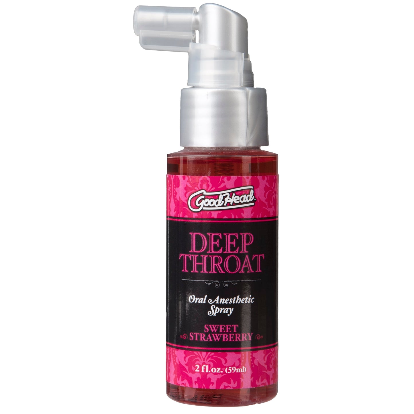 Good Head Deep Throat Spray - Sweet Strawberry – Rechargeable, Discreet, Intimate Wellness Accessory – Quiet, Rechargeable, Waterproof, Couples & Solo Use, Discreet Intimate Wellness Accessory