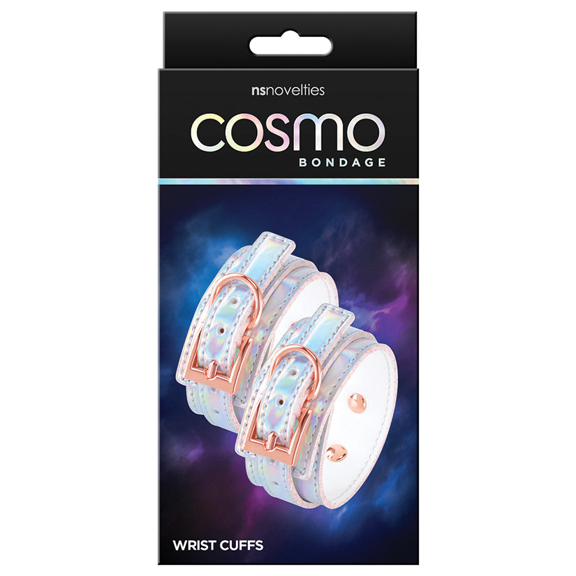 Cosmo playful restraint Wrist Cuffs - Rainbow – Rechargeable, Discreet, Intimate Wellness Accessory – Quiet, Rechargeable, Waterproof, Couples & Solo Use, Discreet Intimate Wellness Accessory