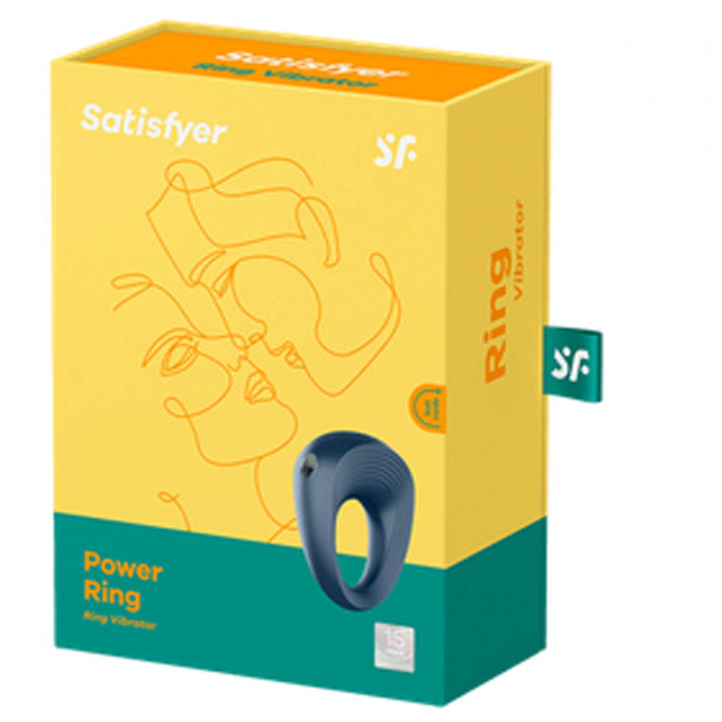 Power Ring - dark blue – Rechargeable, Discreet, Intimate Wellness Accessory – Quiet, Rechargeable, Waterproof, Couples & Solo Use, Discreet Intimate Wellness Accessory
