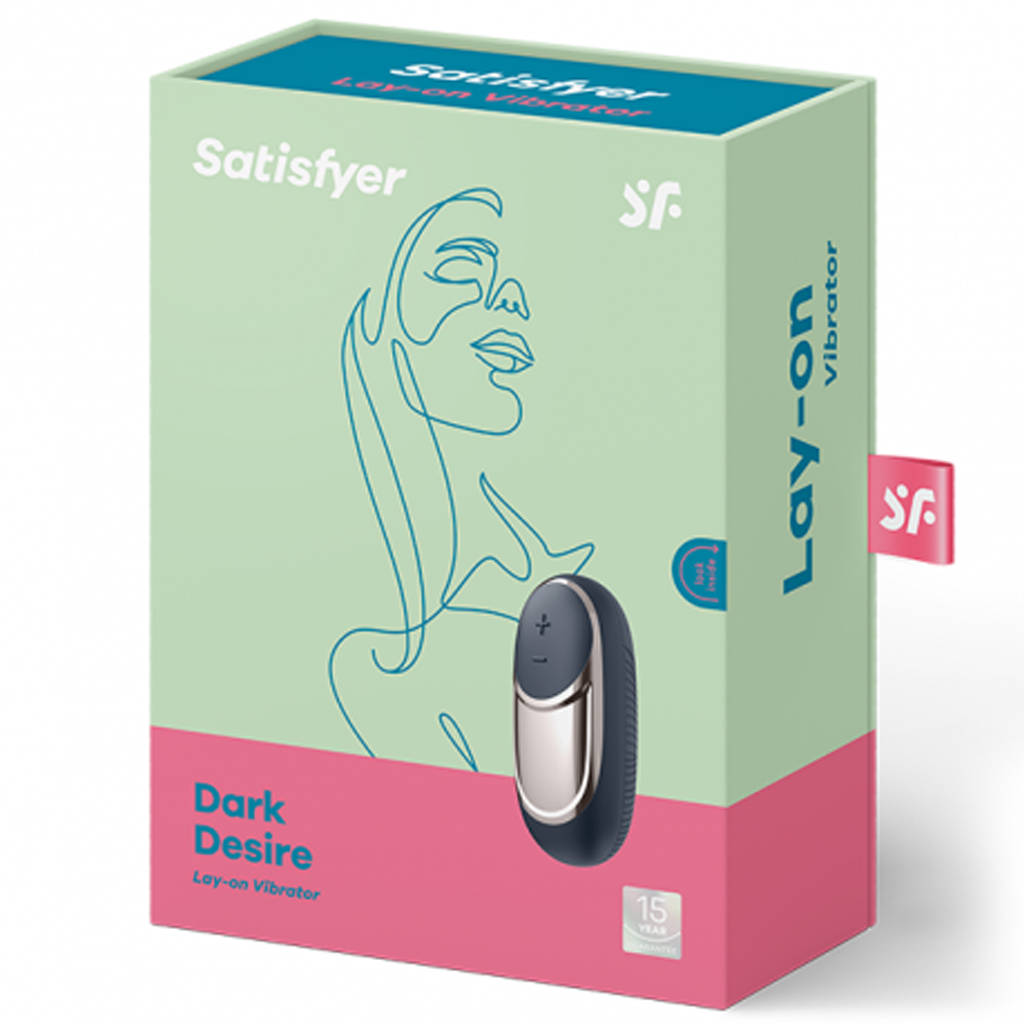 Dark Desire - Dark Blue, Brass – Rechargeable, Discreet, Intimate Wellness Accessory – Quiet, Rechargeable, Waterproof, Couples & Solo Use, Discreet Intimate Wellness Accessory