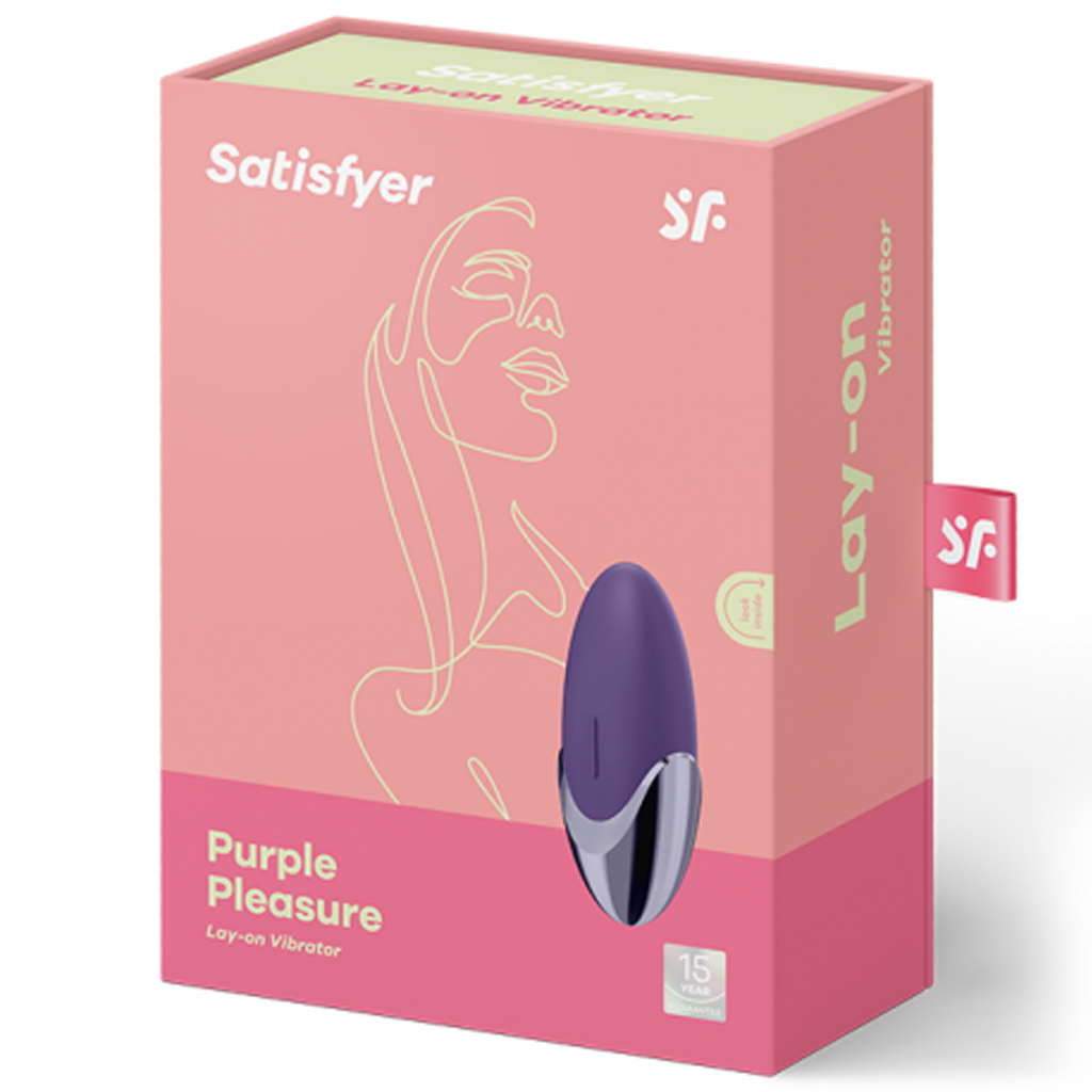 Purple Pleasure - Violet, Brass – Rechargeable, Discreet, Intimate Wellness Accessory – Quiet, Rechargeable, Waterproof, Couples & Solo Use, Discreet Intimate Wellness Accessory