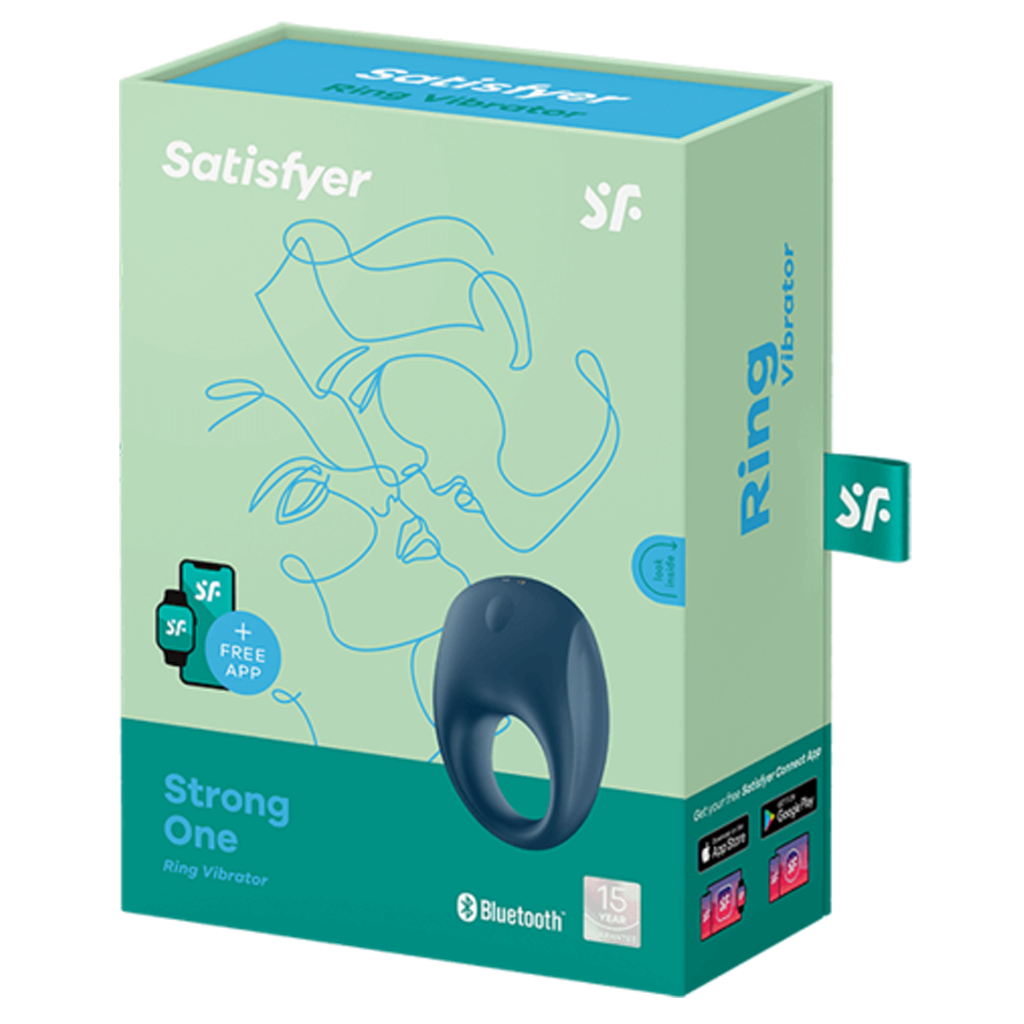 Strong One - Blue – Rechargeable, Discreet, Intimate Wellness Accessory – Quiet, Rechargeable, Waterproof, Couples & Solo Use, Discreet Intimate Wellness Accessory