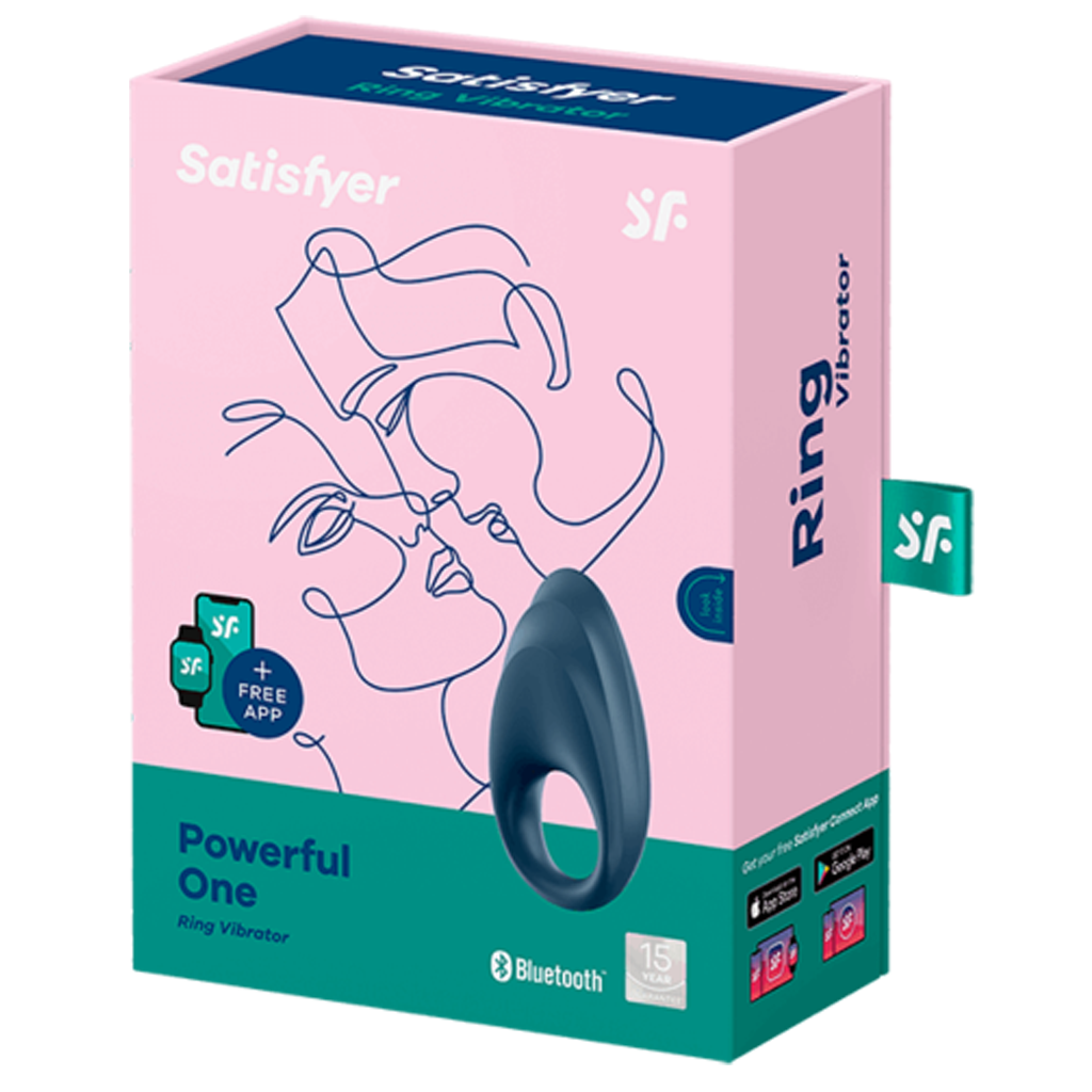 Powerful One - Blue – Rechargeable, Discreet, Intimate Wellness Accessory – Quiet, Rechargeable, Waterproof, Couples & Solo Use, Discreet Intimate Wellness Accessory