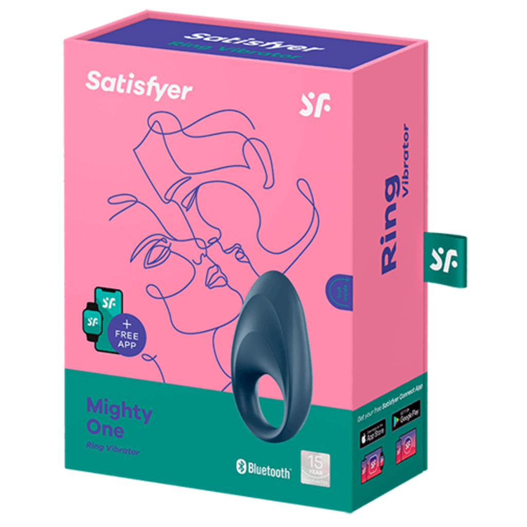 Mighty One - Blue – Rechargeable, Discreet, Intimate Wellness Accessory – Quiet, Rechargeable, Waterproof, Couples & Solo Use, Discreet Intimate Wellness Accessory