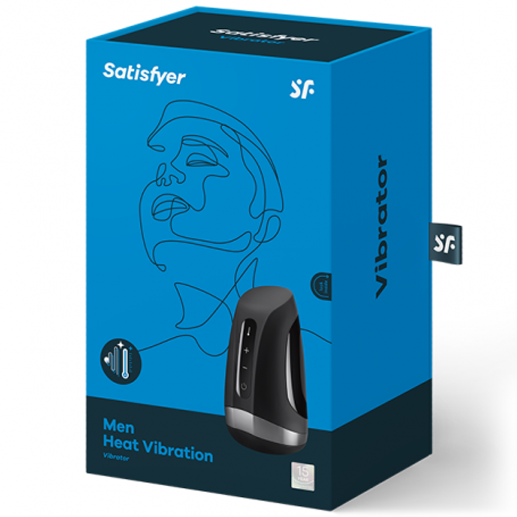 Men Heat Vibration - black – Rechargeable, Discreet, Intimate Wellness Accessory – Quiet, Rechargeable, Waterproof, Couples & Solo Use, Discreet Intimate Wellness Accessory