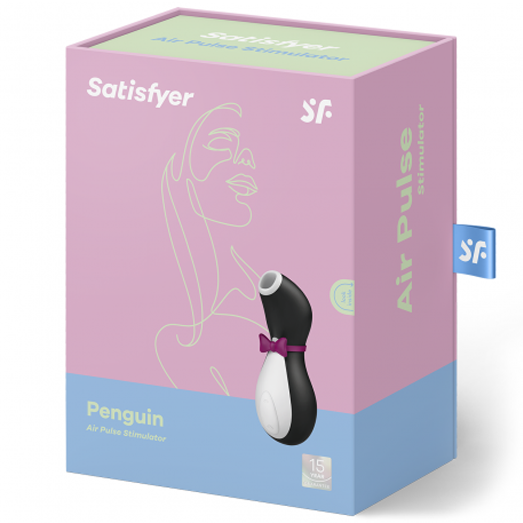 Penguin - black,white – Rechargeable, Discreet, Intimate Wellness Accessory – Quiet, Rechargeable, Waterproof, Couples & Solo Use, Discreet Intimate Wellness Accessory