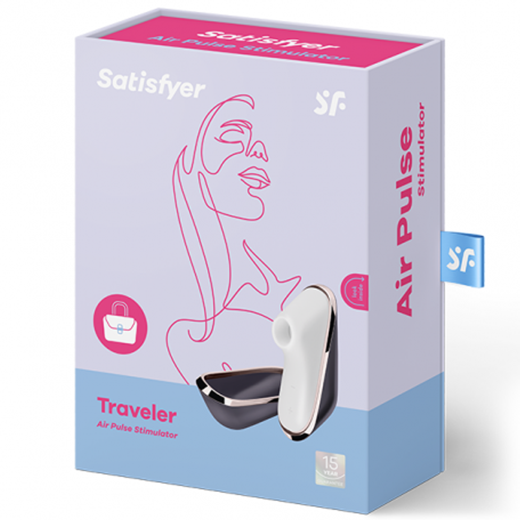 Traveler - aubergine, rose gold – Rechargeable, Discreet, Intimate Wellness Accessory – Quiet, Rechargeable, Waterproof, Couples & Solo Use, Discreet Intimate Wellness Accessory