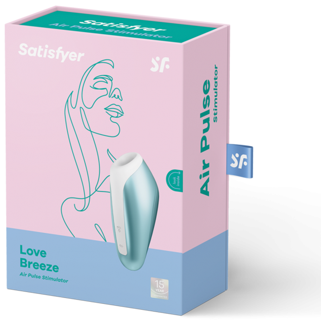 Love Breeze - Ice blue – Rechargeable, Discreet, Intimate Wellness Accessory – Quiet, Rechargeable, Waterproof, Couples & Solo Use, Discreet Intimate Wellness Accessory