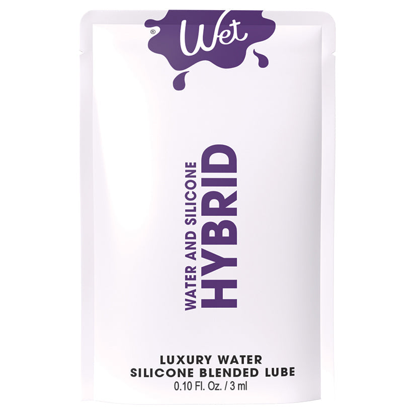 Wet Hybrid Luxury Water / Silicone Blend Based Lubricant 0.1oz.