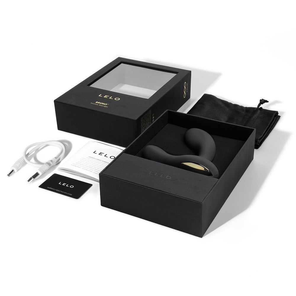 BRUNO Black – Rechargeable, Discreet, Intimate Wellness Accessory – Quiet, Rechargeable, Waterproof, Couples & Solo Use, Discreet Intimate Wellness Accessory