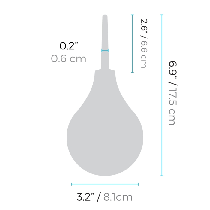 CLASSIC ENEMA BULB SET – Rechargeable, Discreet, Intimate Wellness Accessory – Quiet, Rechargeable, Waterproof, Couples & Solo Use, Discreet Intimate Wellness Accessory