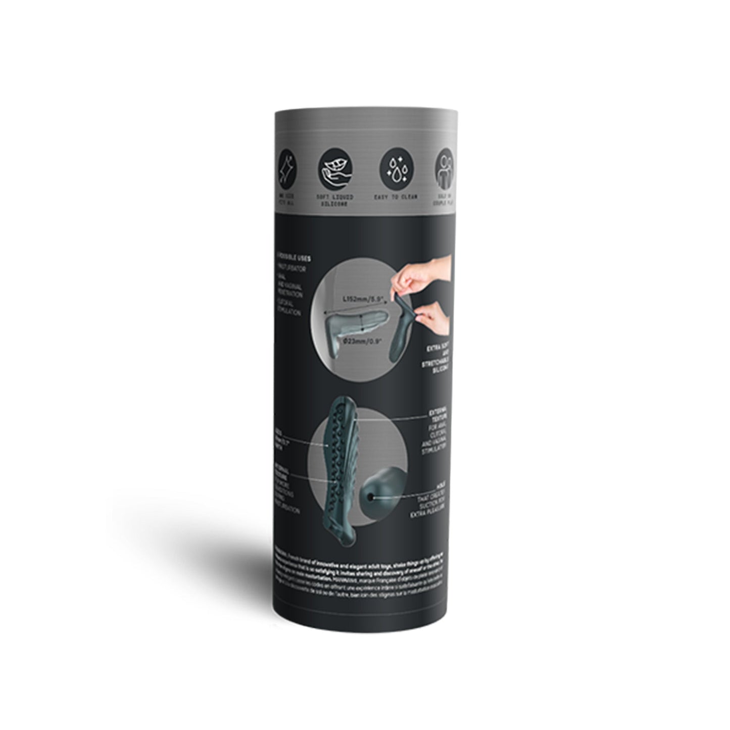 RYZER - PINE GREY – Rechargeable, Discreet, Intimate Wellness Accessory – Quiet, Rechargeable, Waterproof, Couples & Solo Use, Discreet Intimate Wellness Accessory