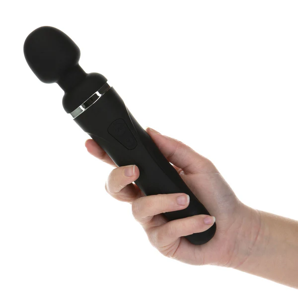 DOMI 2 PROGRAMMABLE WAND - BLACK – Rechargeable, Discreet, Intimate Wellness Accessory – Quiet, Rechargeable, Waterproof, Couples & Solo Use, Discreet Intimate Wellness Accessory