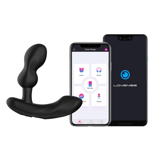 EDGE 2 BLUETOOTH PROSTATE MASSAGER - BLACK – Rechargeable, Discreet, Intimate Wellness Accessory – Quiet, Rechargeable, Waterproof, Couples & Solo Use, Discreet Intimate Wellness Accessory
