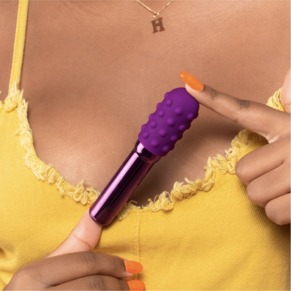 Grand Bullet - Dark Cherry – Rechargeable, Discreet, Intimate Wellness Accessory – Quiet, Rechargeable, Waterproof, Couples & Solo Use, Discreet Intimate Wellness Accessory