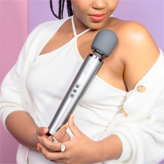 Rechargeable Vibrating Massager - Gray – Rechargeable, Discreet, Intimate Wellness Accessory – Quiet, Rechargeable, Waterproof, Couples & Solo Use, Discreet Intimate Wellness Accessory