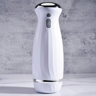 Zero Tolerance THE THRUSTING RECHARGEABLE STROKER WHITE/CHROME – Rechargeable, Discreet, Intimate Wellness Accessory – Quiet, Rechargeable, Waterproof, Couples & Solo Use, Discreet Intimate Wellness Accessory