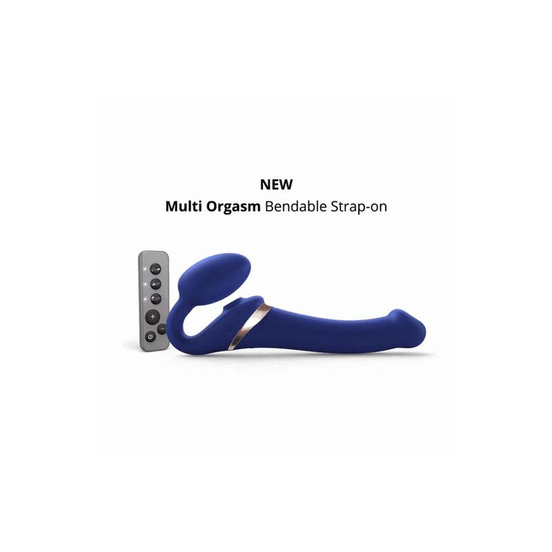MULTI ORGASM BENDABLE wearable massager - M - NIGHT BLUE β Rechargeable, Discreet, Intimate Wellness Accessory β Quiet, Rechargeable, Waterproof, Couples & Solo Use, Discreet Intimate Wellness Accessory
