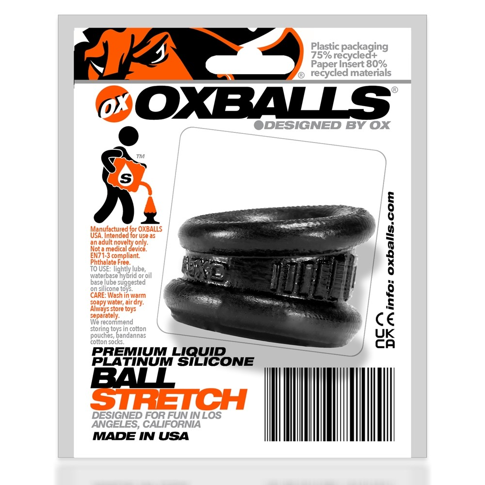 Oxballs NEO ANGLE, ballstretcher - BLACK – Rechargeable, Discreet, Intimate Wellness Accessory – Quiet, Rechargeable, Waterproof, Couples & Solo Use, Discreet Intimate Wellness Accessory