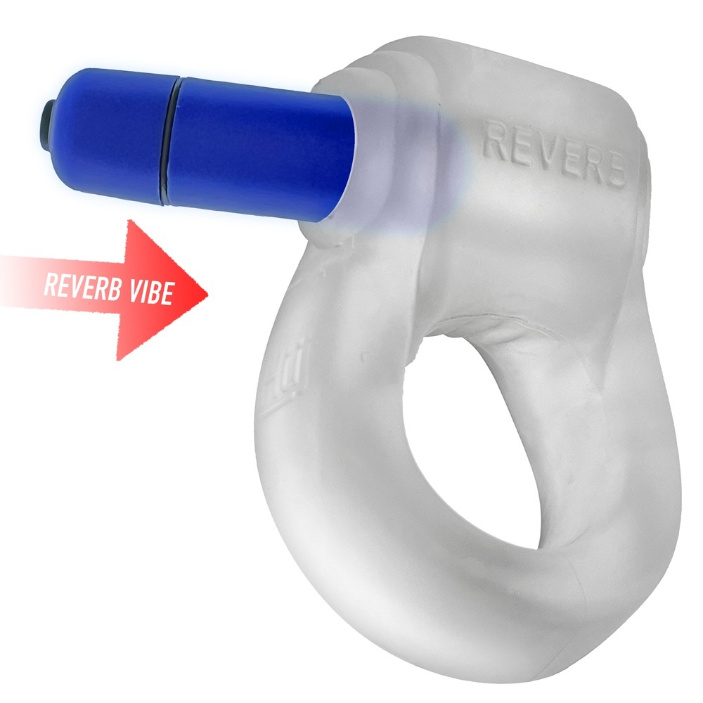 REVRING, ring with vibe, CLEAR ICE w/ Blue Vibe – Rechargeable, Discreet, Intimate Wellness Accessory – Quiet, Rechargeable, Waterproof, Couples & Solo Use, Discreet Intimate Wellness Accessory