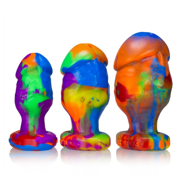 HONCHO-3, buttplug, RAINBOW, Large – Rechargeable, Discreet, Intimate Wellness Accessory – Quiet, Rechargeable, Waterproof, Couples & Solo Use, Discreet Intimate Wellness Accessory