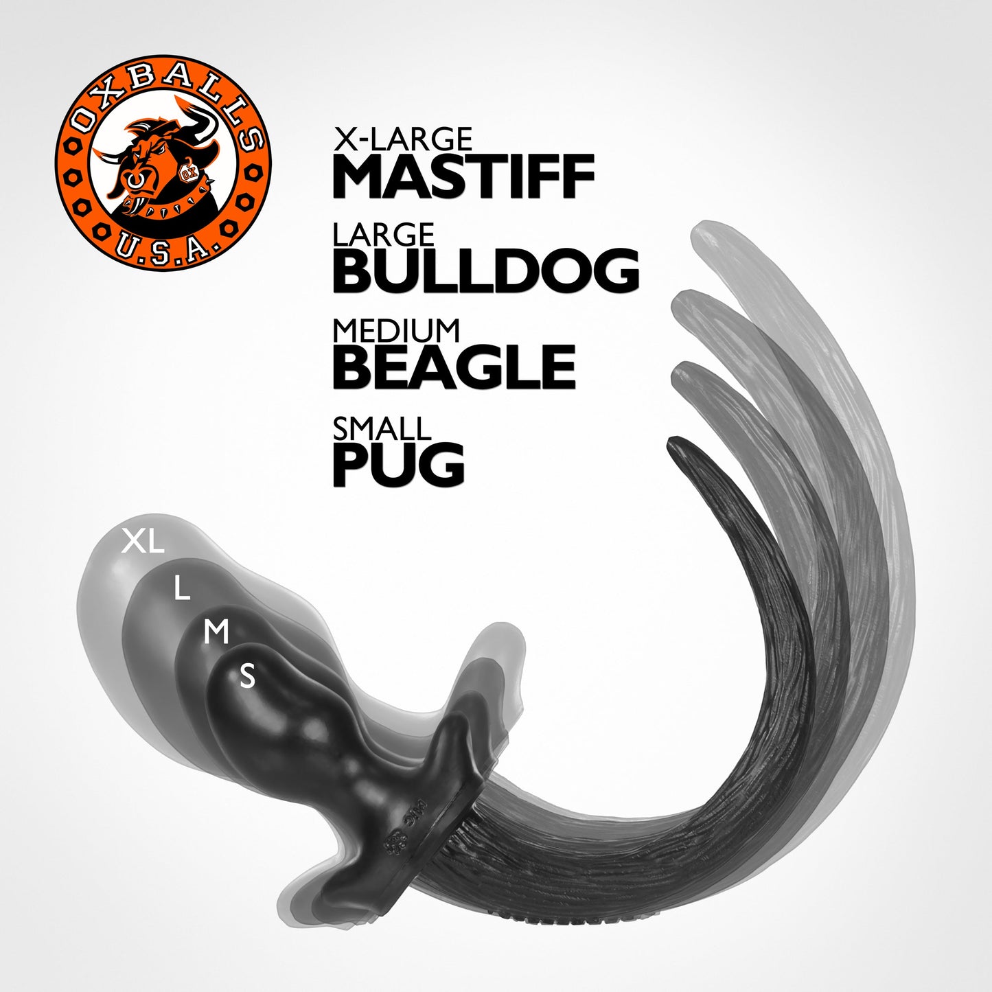 BEAGLE puppy tail buttplug BLACK Medium – Rechargeable, Discreet, Intimate Wellness Accessory – Quiet, Rechargeable, Waterproof, Couples & Solo Use, Discreet Intimate Wellness Accessory