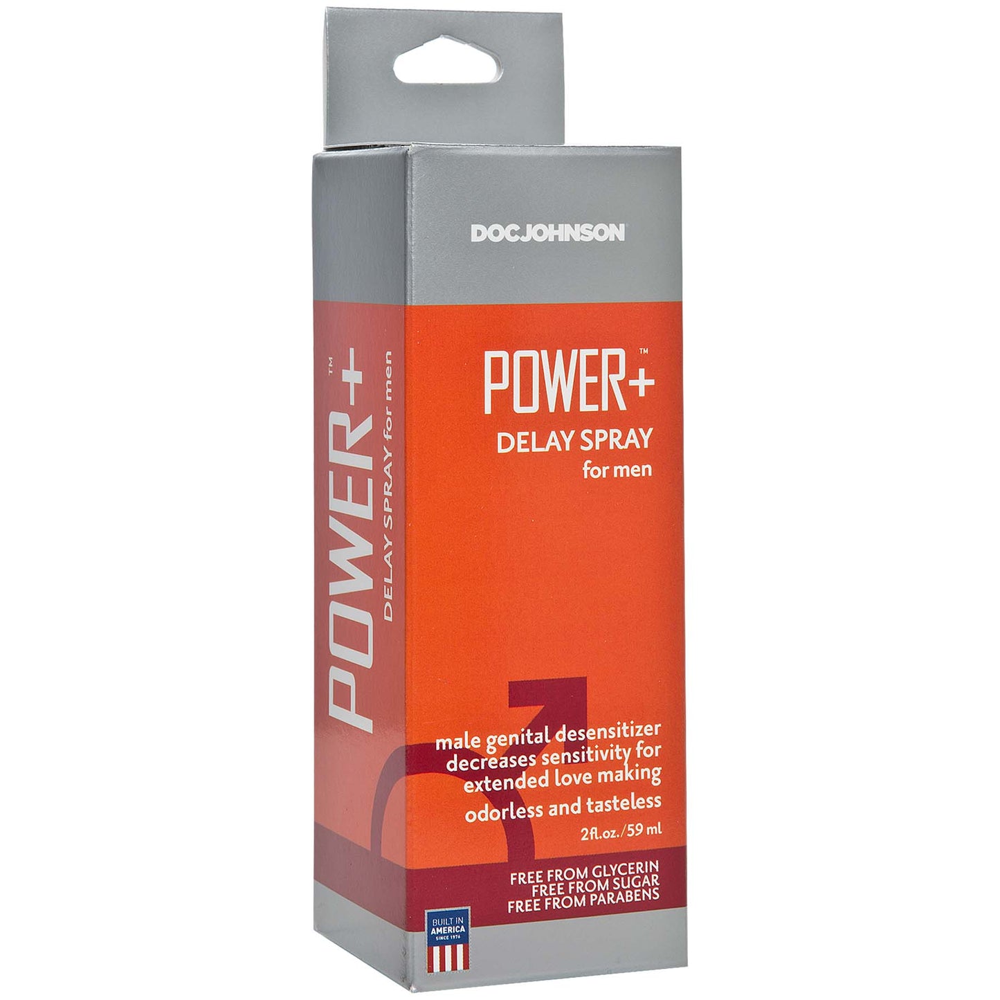 Power Plus Delay Spray for Men - 2 Fl. Oz. - Boxed – Rechargeable, Discreet, Intimate Wellness Accessory – Quiet, Rechargeable, Waterproof, Couples & Solo Use, Discreet Intimate Wellness Accessory