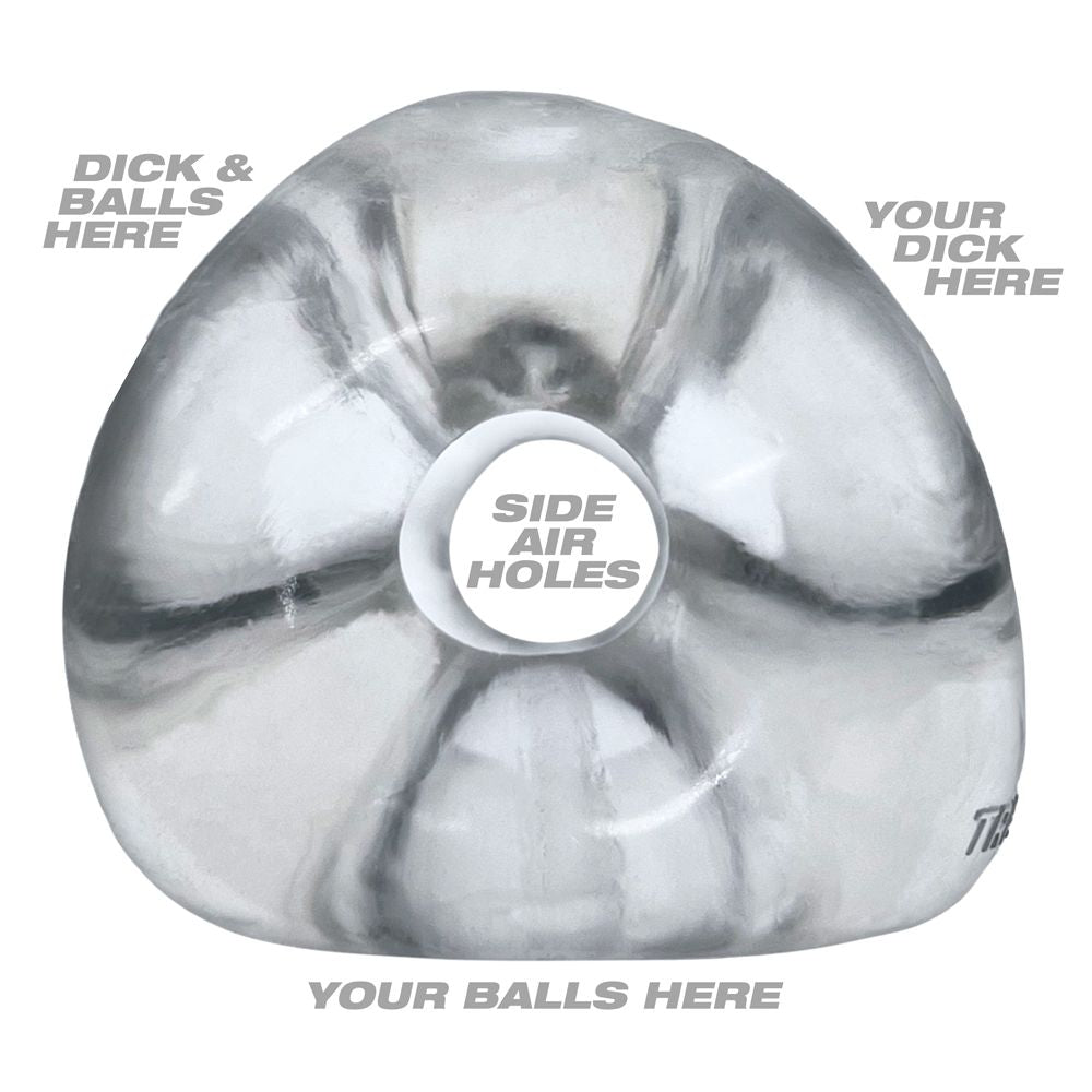 TRI-SPORT XL thicker 3-ring cocksling CLEAR – Rechargeable, Discreet, Intimate Wellness Accessory – Quiet, Rechargeable, Waterproof, Couples & Solo Use, Discreet Intimate Wellness Accessory