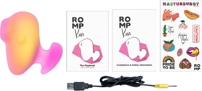 ROMP Kiss – Rechargeable, Discreet, Intimate Wellness Accessory – Quiet, Rechargeable, Waterproof, Couples & Solo Use, Discreet Intimate Wellness Accessory