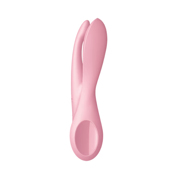 Threesome 1 - Pink – Rechargeable, Discreet, Intimate Wellness Accessory – Quiet, Rechargeable, Waterproof, Couples & Solo Use, Discreet Intimate Wellness Accessory