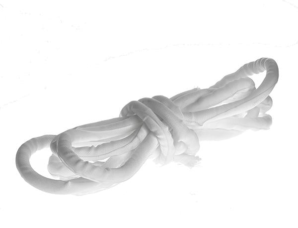 Self Closing Wrap 38mm x 10m Roll with Braided Finish: White