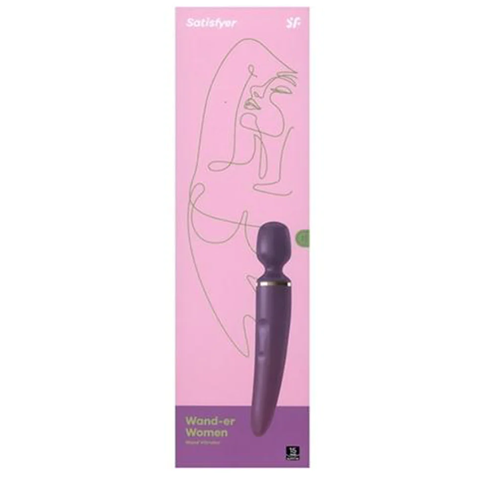 Wand-er Women - Purple, Gold – Rechargeable, Discreet, Intimate Wellness Accessory – Quiet, Rechargeable, Waterproof, Couples & Solo Use, Discreet Intimate Wellness Accessory