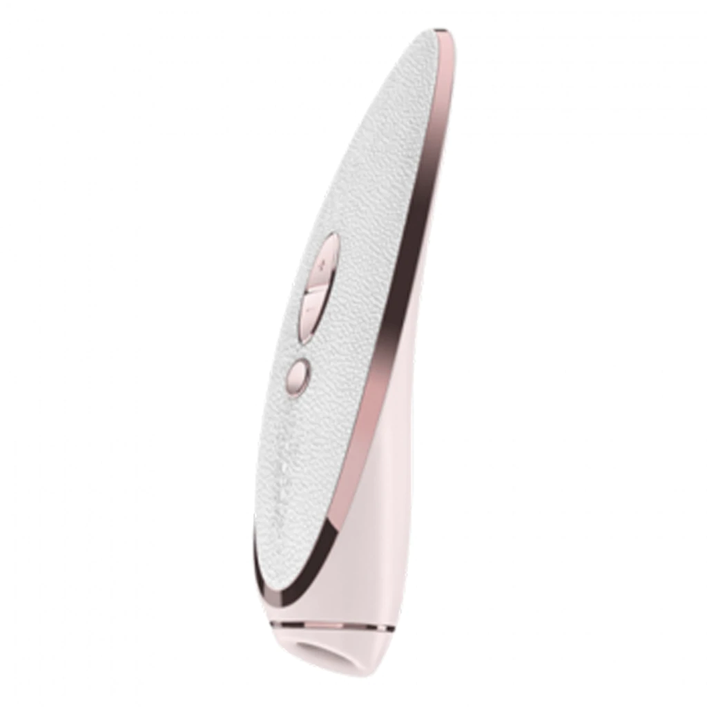 Prêt-à -porter - white, rose gold – Rechargeable, Discreet, Intimate Wellness Accessory – Quiet, Rechargeable, Waterproof, Couples & Solo Use, Discreet Intimate Wellness Accessory