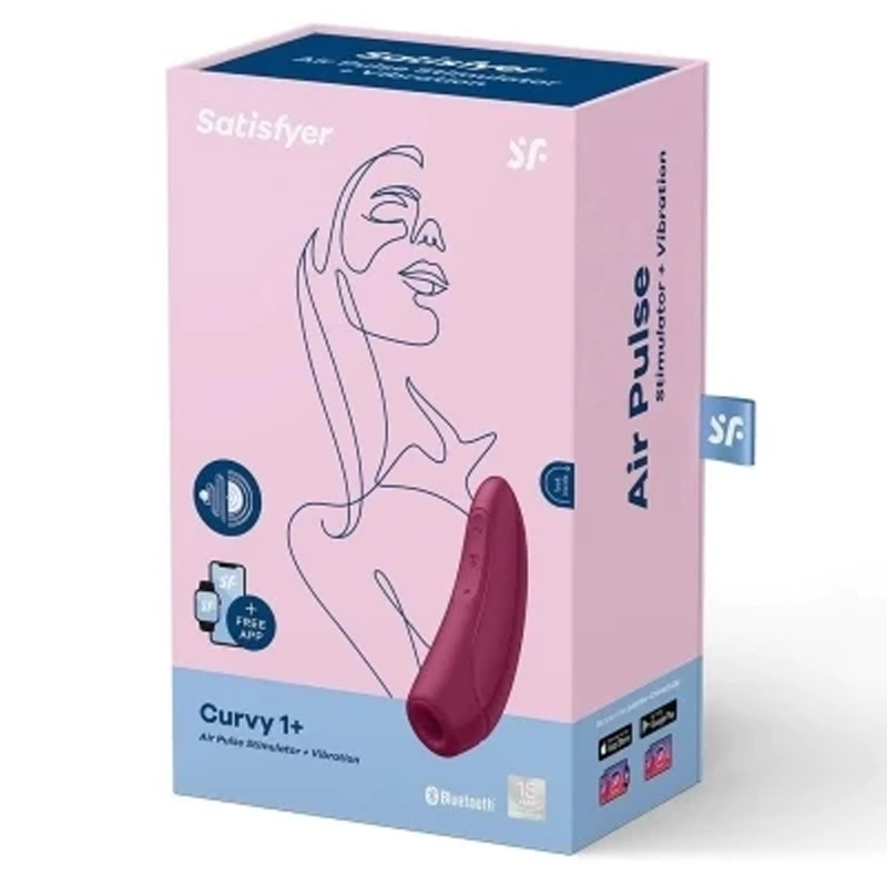 Curvy 1+ Rose red – Rechargeable, Discreet, Intimate Wellness Accessory – Quiet, Rechargeable, Waterproof, Couples & Solo Use, Discreet Intimate Wellness Accessory