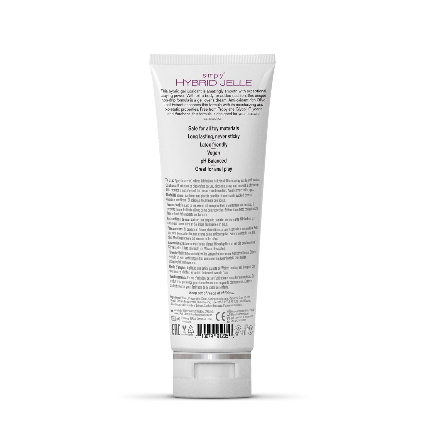 Simply Hybrid Jelle 4oz – Rechargeable, Discreet, Intimate Wellness Accessory – Quiet, Rechargeable, Waterproof, Couples & Solo Use, Discreet Intimate Wellness Accessory