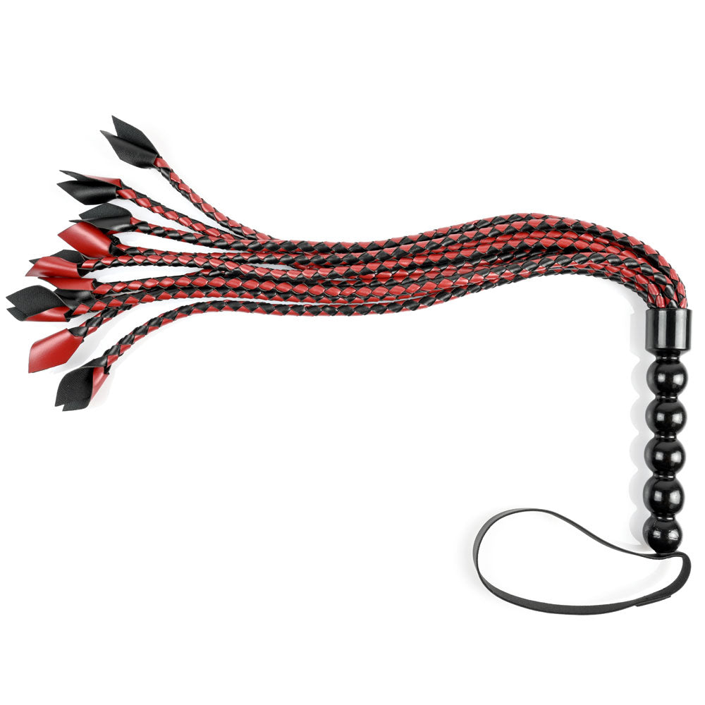 Saffron Braided Flogger. – Rechargeable, Discreet, Intimate Wellness Accessory – Quiet, Rechargeable, Waterproof, Couples & Solo Use, Discreet Intimate Wellness Accessory