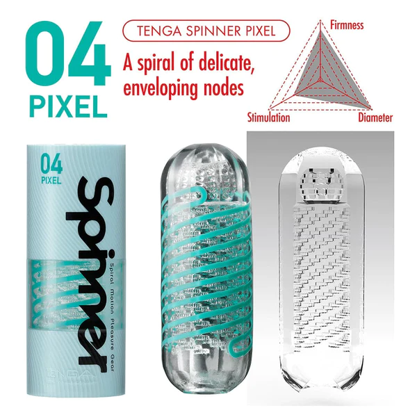 Spinner 04 PIXEL – Rechargeable, Discreet, Intimate Wellness Accessory – Quiet, Rechargeable, Waterproof, Couples & Solo Use, Discreet Intimate Wellness Accessory