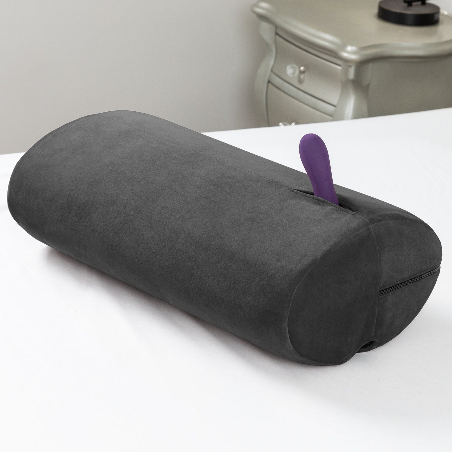 Wing intimacy novelty item Mount - Black Microvelvet - non retail box – Rechargeable, Discreet, Intimate Wellness Accessory – Quiet, Rechargeable, Waterproof, Couples & Solo Use, Discreet Intimate Wellness Accessory