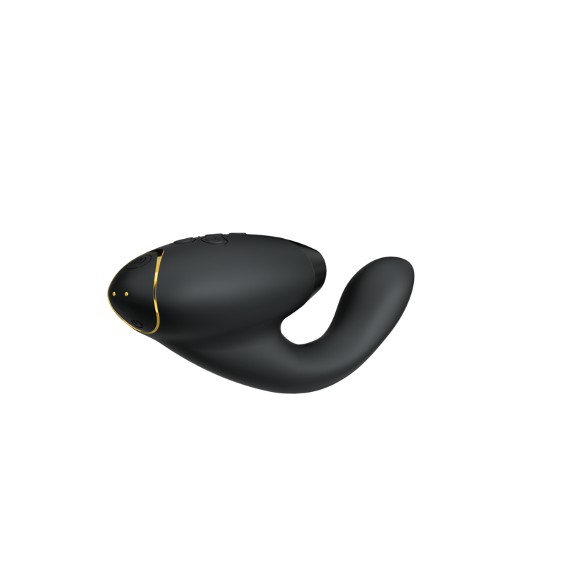 Duo 2 - Black – Rechargeable, Discreet, Intimate Wellness Accessory – Quiet, Rechargeable, Waterproof, Couples & Solo Use, Discreet Intimate Wellness Accessory