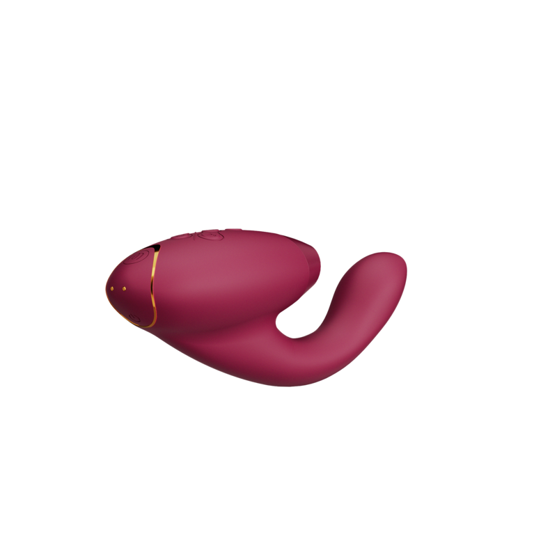 Duo 2 - Bordeaux – Rechargeable, Discreet, Intimate Wellness Accessory – Quiet, Rechargeable, Waterproof, Couples & Solo Use, Discreet Intimate Wellness Accessory