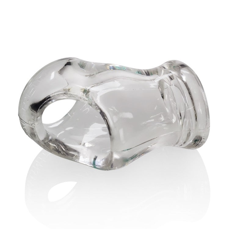 UNIT-X STRETCH, cocksling & ballstretcher - CLEAR – Rechargeable, Discreet, Intimate Wellness Accessory – Quiet, Rechargeable, Waterproof, Couples & Solo Use, Discreet Intimate Wellness Accessory