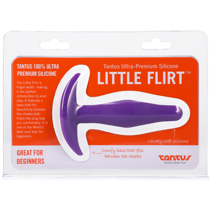 Tantus Silicone Little Flirt Butt Plug Purple Haze – Rechargeable, Discreet, Intimate Wellness Accessory – Quiet, Rechargeable, Waterproof, Couples & Solo Use, Discreet Intimate Wellness Accessory