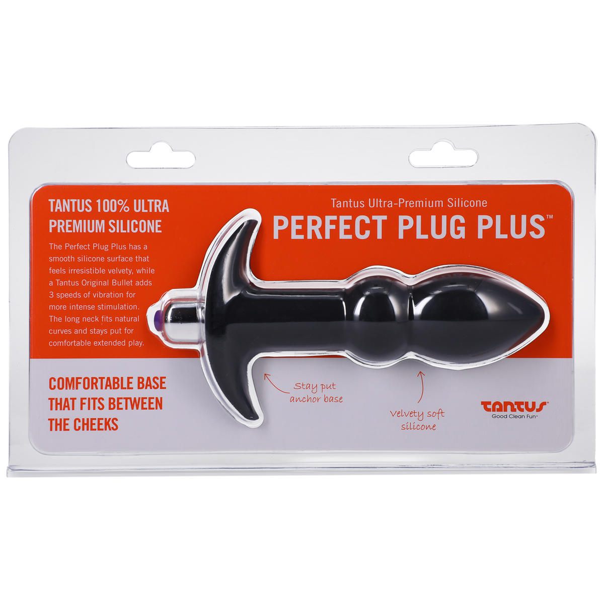 Perfect Plug Plus Vibe Black – Rechargeable, Discreet, Intimate Wellness Accessory – Quiet, Rechargeable, Waterproof, Couples & Solo Use, Discreet Intimate Wellness Accessory