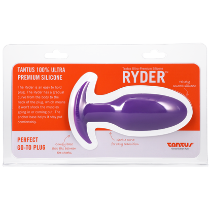 Silicone Ryder Butt Plug - Lilac – Rechargeable, Discreet, Intimate Wellness Accessory – Quiet, Rechargeable, Waterproof, Couples & Solo Use, Discreet Intimate Wellness Accessory