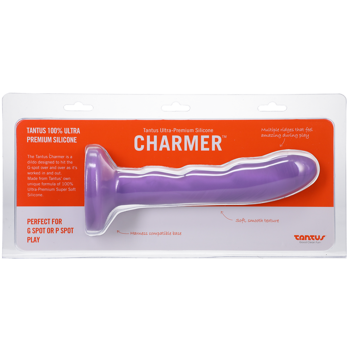 Tantus Silicone Charmer Curved G-Spot personal massager Lavender – Rechargeable, Discreet, Intimate Wellness Accessory – Quiet, Rechargeable, Waterproof, Couples & Solo Use, Discreet Intimate Wellness Accessory