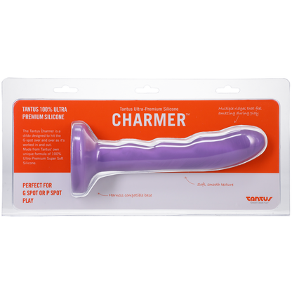 Tantus Silicone Charmer Curved G-Spot personal massager Lavender – Rechargeable, Discreet, Intimate Wellness Accessory – Quiet, Rechargeable, Waterproof, Couples & Solo Use, Discreet Intimate Wellness Accessory